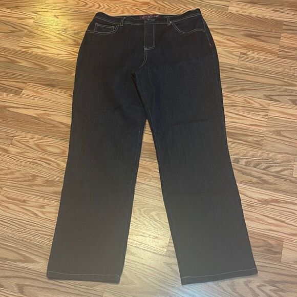 Gloria Vanderbilt Amanda Crop / Ankle Jeans, blue denim, size 12 short - Picture 1 of 9